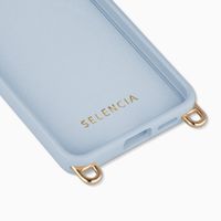 Selencia Rivièra Backcover mit MagSafe mit abnehmbaren Haken Samsung Galaxy S25 / S24 - Powder Blue