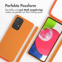 imoshion Silikonhülle mit Band für das Samsung Galaxy A53 - Orange