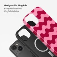 Selencia Vivid Tough Back Cover mit MagSafe für das iPhone 14 - Wave Vibes Lipstick