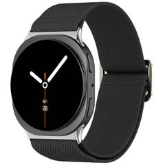 imoshion Elastisches Nylonarmband für das Samsung Galaxy Watch 8 (Classic) - 40 / 44 / 46mm - Schwarz