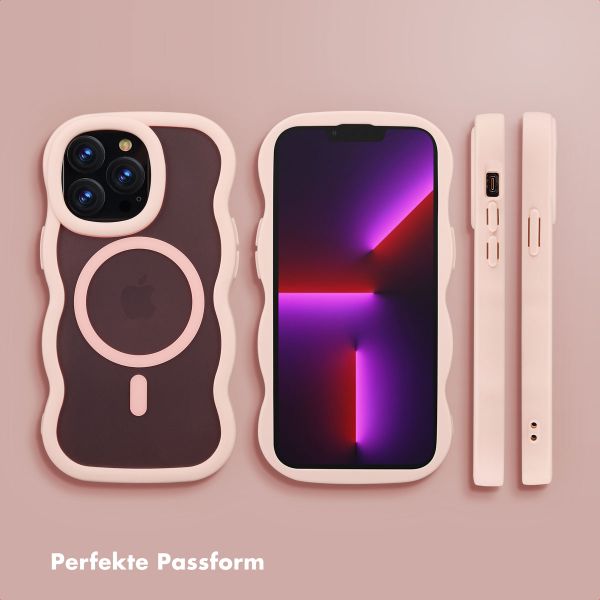 Selencia Wavy Backcover mit MagSafe Apple iPhone 13 Pro - Soft Pink