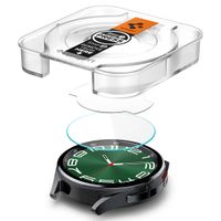 Spigen EZ FIT Glas.tR Displayschutzfolie mit Applikator für die Samsung Galaxy Watch 6 Classic - 47 mm - Transparent