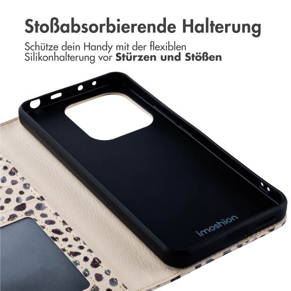 imoshion Design Klapphülle Xiaomi Redmi Note 14 (4G) - Black And White Dots