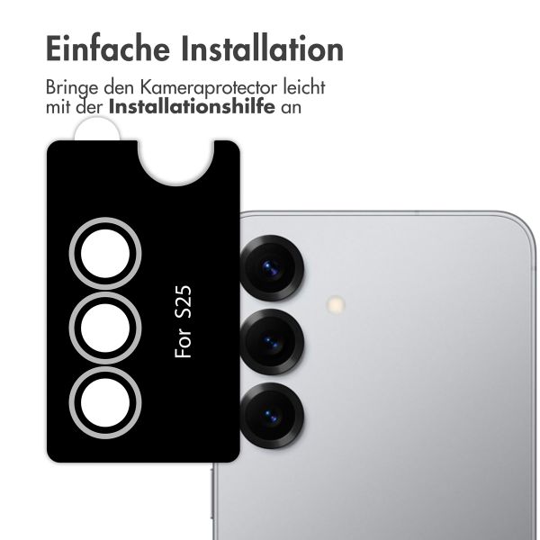 imoshion 2er-Pack Objektivschutz für Kamera für das Samsung Galaxy S25 - Silver Shadow