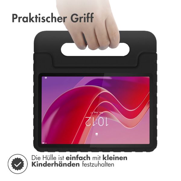 imoshion Schutzhülle mit Handgriff kindersicher für das Lenovo Tab M11 - Schwarz