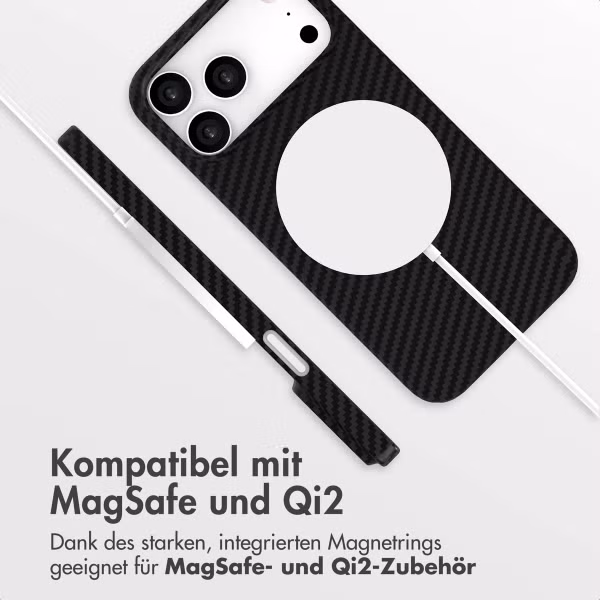 Accezz MagSafe Kevlar Hülle Apple iPhone 17 Pro - Schwarz