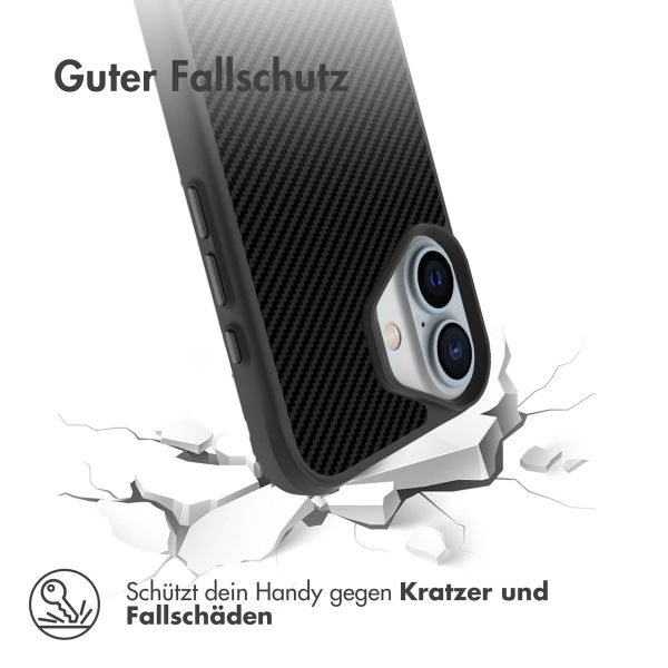 imoshion Rugged Hybrid Carbon Case Apple iPhone 16 - Schwarz