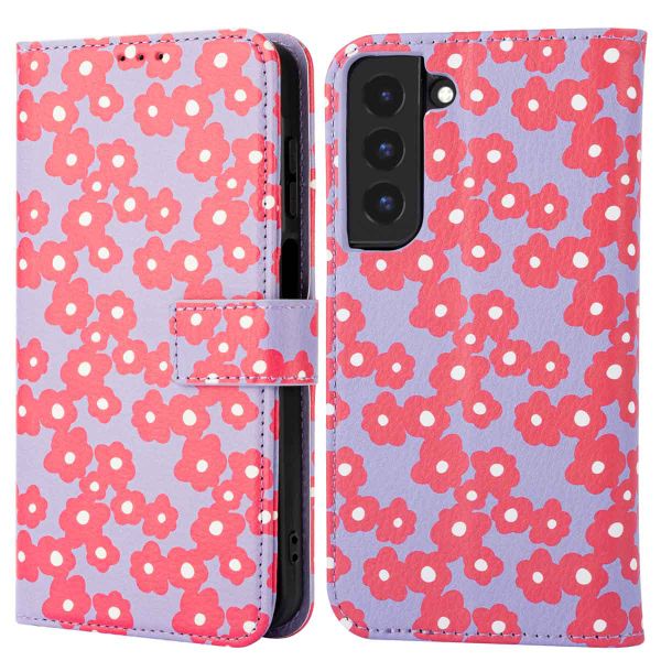 imoshion Design Klapphülle Samsung Galaxy S22 - Dusty Rose Blossoms