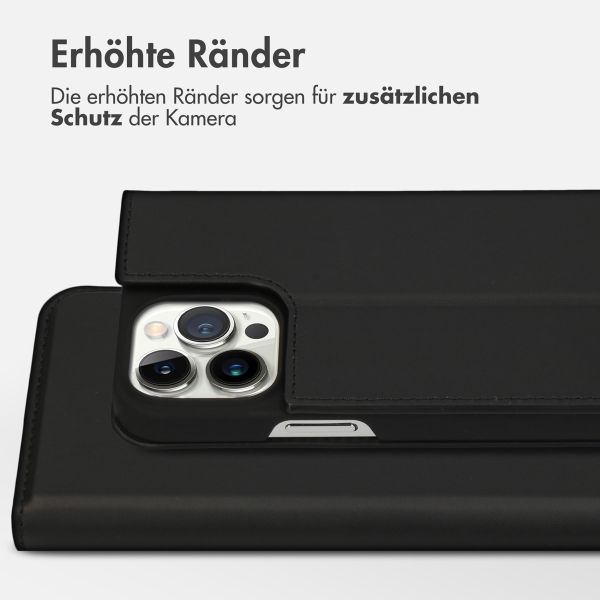 Accezz Premium Leather Slim Klapphülle Apple iPhone 13 Pro Max - Schwarz