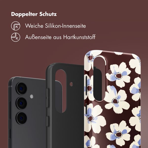 Selencia Vivid Back Cover Samsung Galaxy S24 - Choco Flower Pop