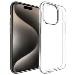 Accezz Clear TPU Backcover Apple iPhone 15 Pro - Transparent