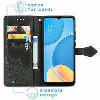 imoshion Mandala Klapphülle Oppo A15 - Schwarz
