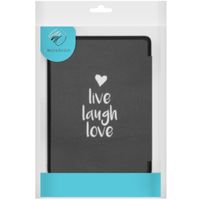 imoshion Design Slim Hard Case Sleepcover mit Stand Kobo Libra 2 / Tolino Vision 6 - Live Laugh Love