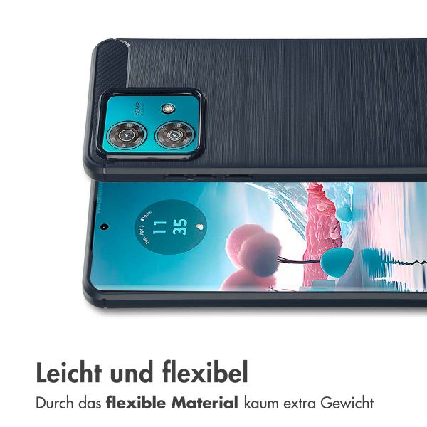 imoshion Brushed Back Cover Motorola Edge 40 Neo - Dunkelblau