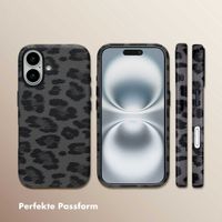 Selencia Sabi Backcover Leopardenmuster mit MagSafe Apple iPhone 16 - Midnight Black