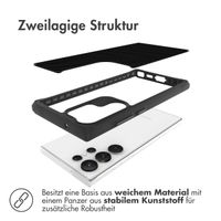 imoshion Rugged Hybrid Carbon Case Samsung Galaxy S23 Ultra - Schwarz