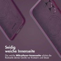 Accezz 2-in-1 Klapphülle aus Leder mit MagSafe Samsung Galaxy S23 FE - Heath Purple