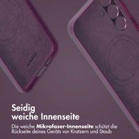 Accezz 2-in-1 Klapphülle aus Leder mit MagSafe für das Samsung Galaxy S23 FE - Heath Purple