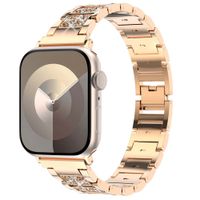 Selencia Sparkle Armband für das  Apple Watch Series 1 t/m 9 / SE (38/40/41 mm) | Series 10 / 11 (42 mm) - Rosé gold