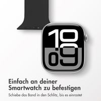 imoshion Pflegekräfte Silikonarmband für das  Apple Watch Series 1 t/m 9 / SE (38/40/41 mm) | Series 10 / 11 (42 mm) - Schwarz