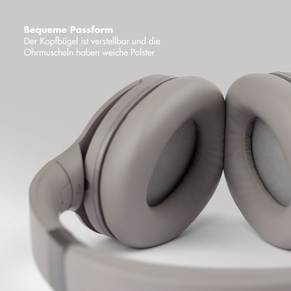 Selencia Urban Play Wireless Bluetooth Kopfhörer - Drahtloser Over-Ear Kopfhörer - mit Active Noise Cancelling - Cosy Grey