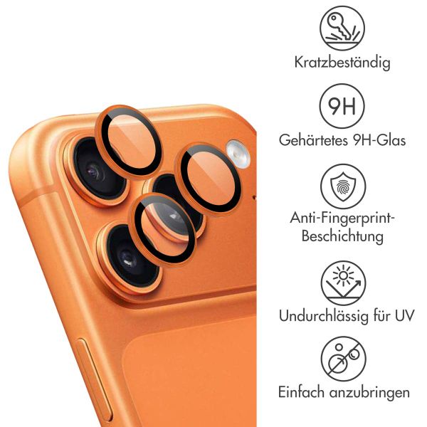 imoshion 2er Pack Kameraobjektivschutz für das Apple iPhone 17 Pro / 17 Pro Max - Orange