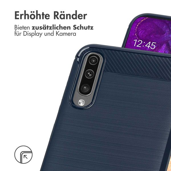 imoshion Brushed Back Cover für das Samsung Galaxy A50 / A30s - Dunkelblau