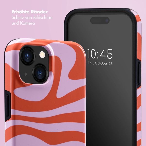 Selencia Vivid Back Cover Apple iPhone 15 - Dream Swirl Pink