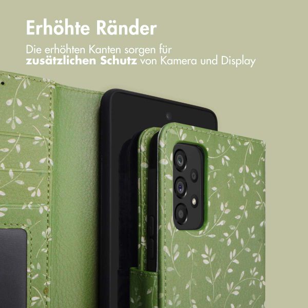 imoshion Design Klapphülle Samsung Galaxy A53 - Green Flowers
