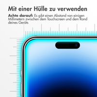 Accezz Screen Protector aus gehärtetem Glas für das iPhone 15 / 15 Pro / 16