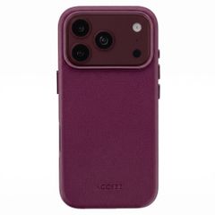 Accezz MagSafe Leather Backcover Apple iPhone 18 Pro Max / 17 Pro Max - Heath Purple