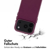 Accezz MagSafe Leather Backcover Apple iPhone 18 Pro Max / 17 Pro Max - Heath Purple