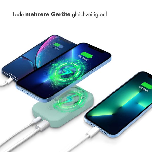 imoshion MagSafe Powerbank 10.000 mAh - Kabellose Powerbank - Salbeigrün