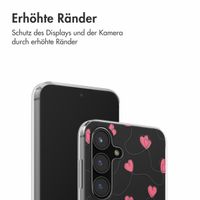 imoshion  Design Hülle für das Samsung Galaxy S24 FE - Dusty Rose Connected Hearts