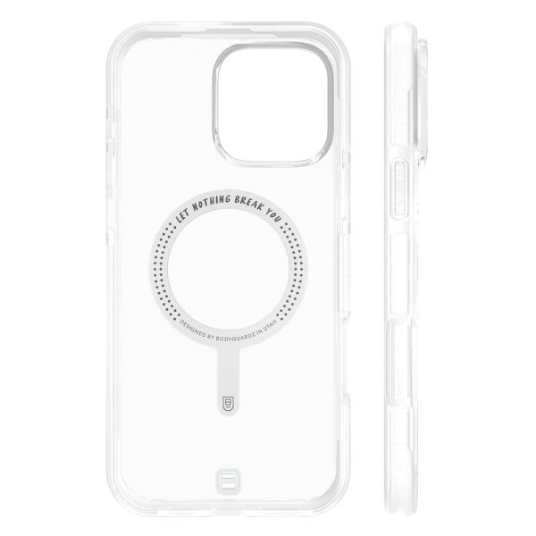 BodyGuardz Ace Pro MagSafe Back Cover für das iPhone 16 Pro Max - Clear White