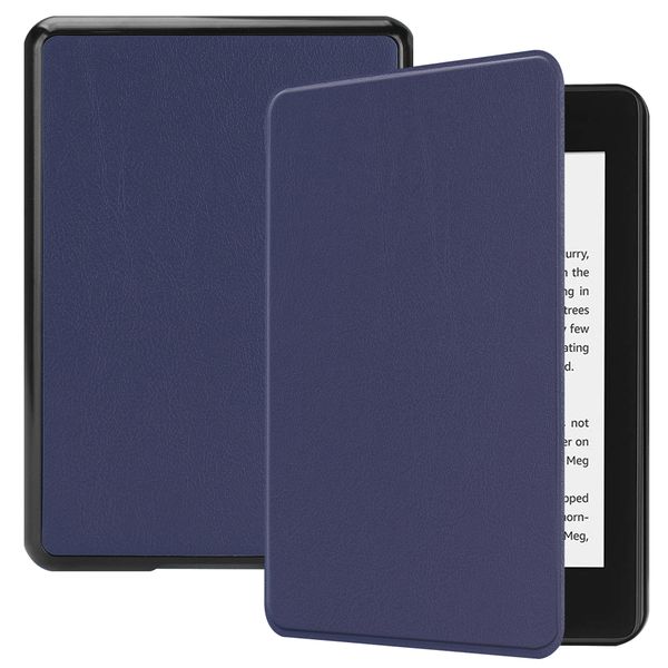 imoshion Slim Hard Case Sleepcover für das Amazon Kindle Paperwhite 4 (2018) - Dunkelblau