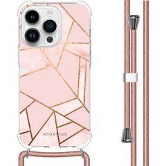 imoshion Design Hülle mit Band für das iPhone 14 Pro - Pink Graphic