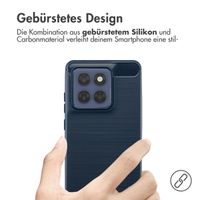 imoshion Brushed Back Cover Motorola Edge 60 Fusion - Dunkelblau