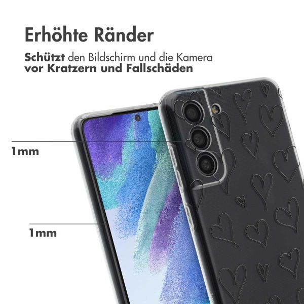 imoshion Design Hülle Samsung Galaxy S21 FE - Hearts