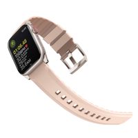 Uniq Linus AiroSoft™ Silikonarmband für das  Apple Watch Series 1 t/m 9 / SE (38/40/41 mm) | Series 10 / 11 (42 mm) - Rose Pink