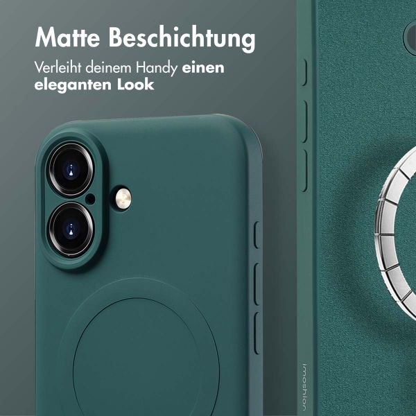 imoshion Color Back Cover mit MagSafe für das Apple iPhone 16 - Dunkelgrün