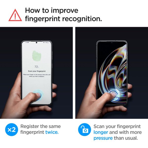 Spigen GLAStR Fit Displayschutzfolie + Applicator für das Samsung Galaxy S23