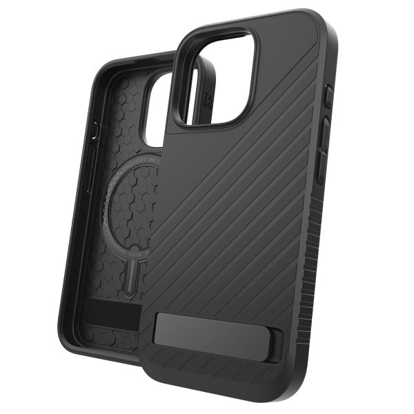 ZAGG Denali Snap KickStand Case mit MagSafe für das iPhone 16 Pro - Schwarz