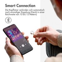 imoshion Aura Pro Earbuds – Kabellose Kopfhörer – Kabellose Bluetooth-Kopfhörer – Mit ANC-Geräuschunterdrückungsfunktion - Weiß