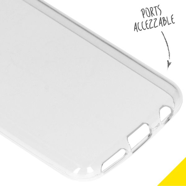 Accezz TPU Clear Cover Transparent für Samsung Galaxy A20e