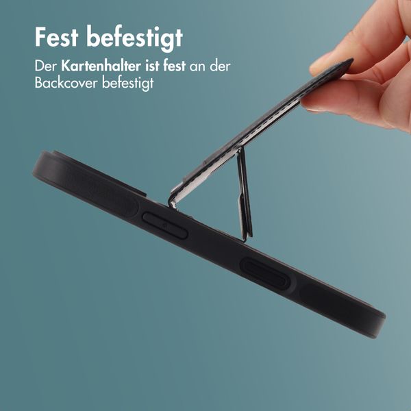 imoshion Backcover mit Kartenfach und Ständer Apple iPhone 17 - Schwarz