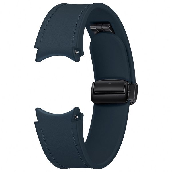 Samsung Original D-Buckle Hybrid-Lederband normal M/L für das Galaxy Watch 6 / 6 Classic / 5 / 5 Pro- Indigo