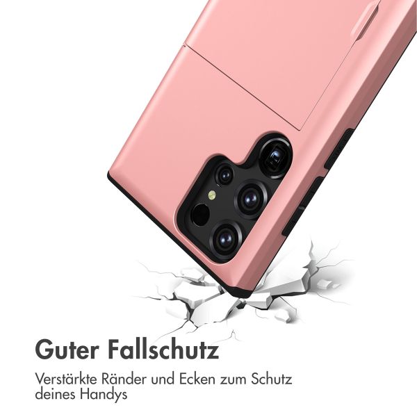 imoshion Backcover mit Kartenfach Samsung Galaxy S23 Ultra - Rosé gold