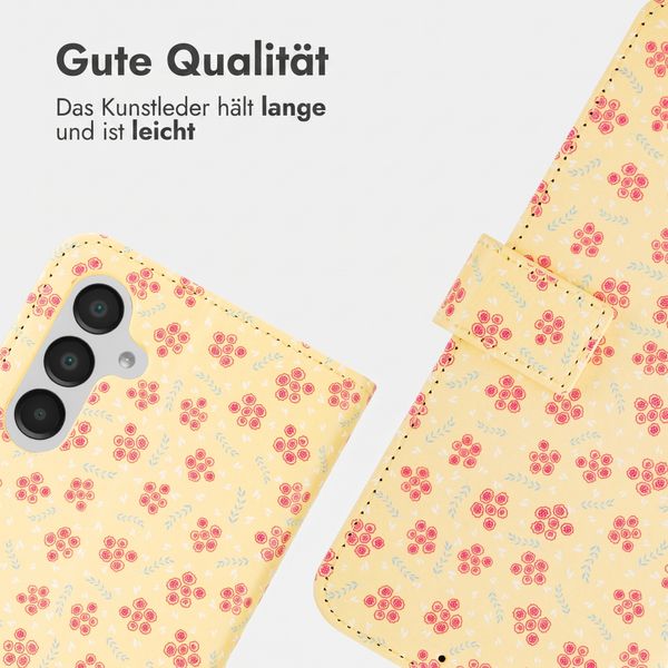 imoshion Design Klapphülle Samsung Galaxy A16 - Sunny Yellow Petite Flowers