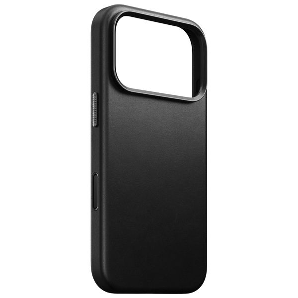 Nomad Traditional Leather Backcover mit MagSafe Apple iPhone 18 Pro / 17 Pro - Black